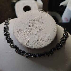 Elegant Black Beaded Necklace
